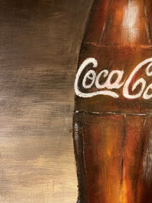 Bouteille de Coca Cola sombre et lumière
