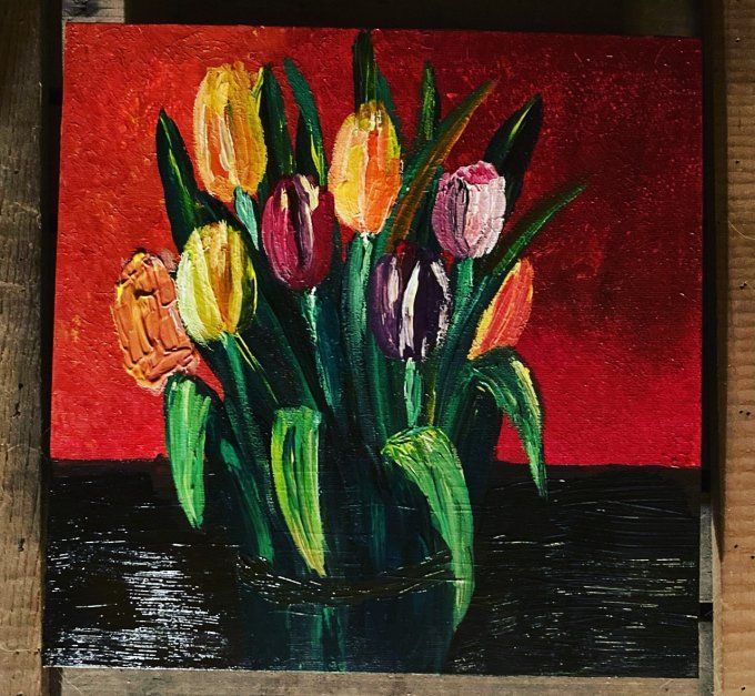 Vase de tulipes